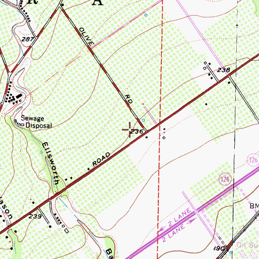 Topographic Map of Ventura County Fire Protection District Station 26 Saticoy, CA