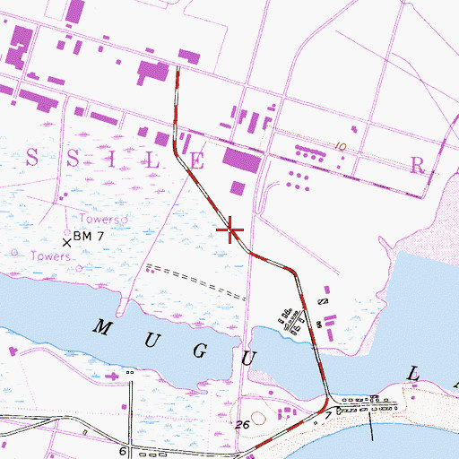 Topographic Map of Ventura County Federal Fire Department, CA