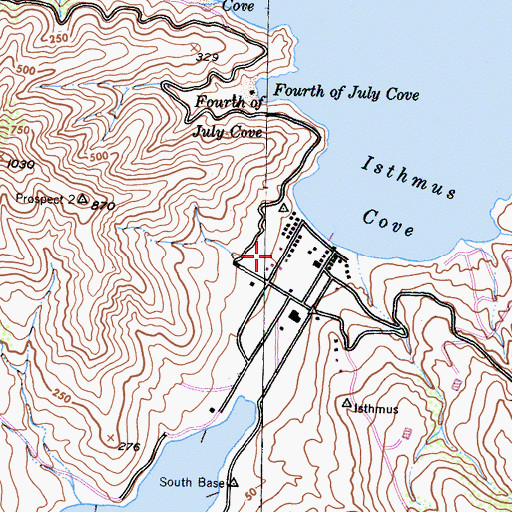 Topographic Map of Los Angeles County Fire Department Station 155, CA