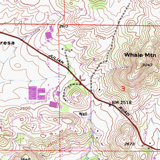 Topographic Map of Inter Mountain Fire and Rescue Department, CA