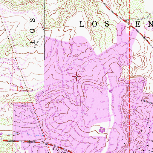 Topographic Map of Encinitas Fire Department Station 4, CA