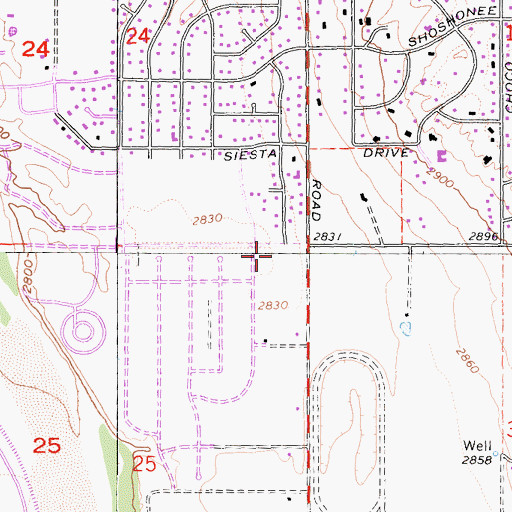 Topographic Map of Apple Valley Fire Protection District Station 336, CA