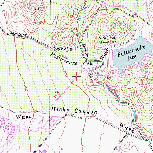 Topographic Map of Orange County Fire Authority Station 55, CA