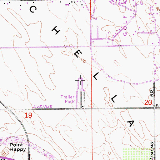Topographic Map of Riverside County Fire Department Station 93 - City of La Quinta, CA