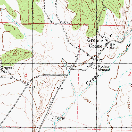 Topographic Map of Grouse Creek Ambulance, UT