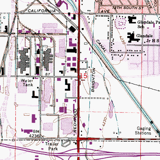 Topographic Map of Gold Cross Ambulance, UT