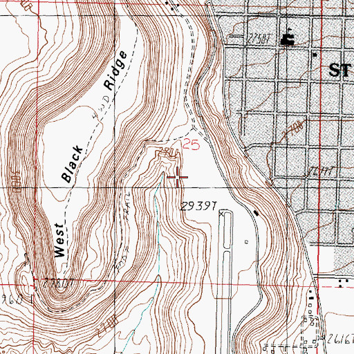 Topographic Map of Saint George Municipal Airport Lifeflight, UT