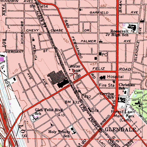 Topographic Map of Trans Aid Medical Transportation, CA