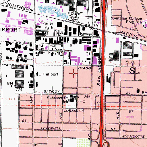 Topographic Map of American Professional Ambulance, CA
