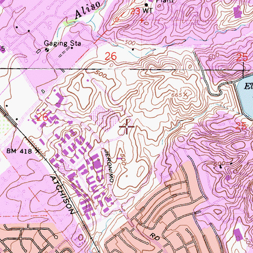 Topographic Map of Ambulance Service Medix, CA