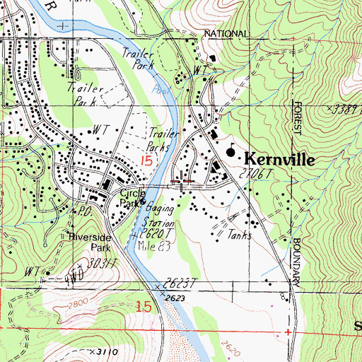 Topographic Map of Care Ambulance Service, CA