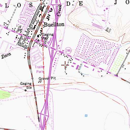 Topographic Map of American Medical Response Santa Barbara County, CA