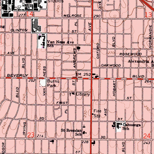 Topographic Map of Schaefer Ambulance Service, CA