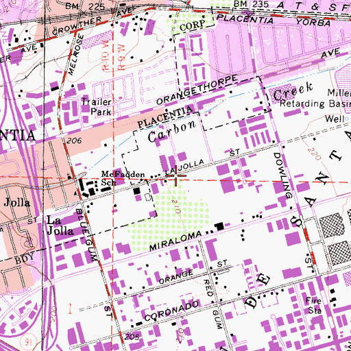 Topographic Map of Lynch Ambulance Service, CA