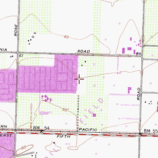 Topographic Map of Gold Coast Ambulance, CA