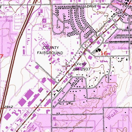 Topographic Map of American Medical Response Victorville, CA