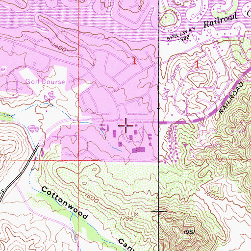 Topographic Map of American Medical Response Canyon Lake, CA