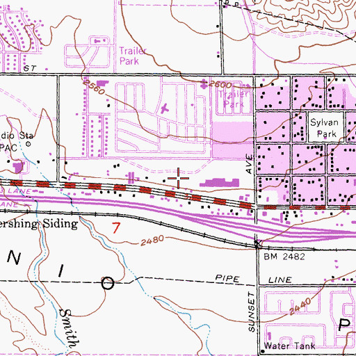 Topographic Map of American Medical Response Banning, CA
