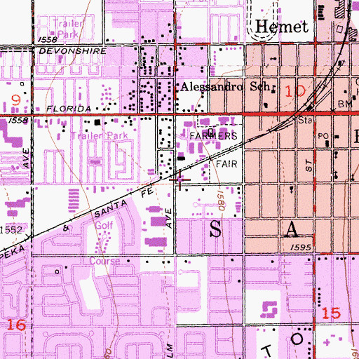 Topographic Map of Lynch Ambulance, CA