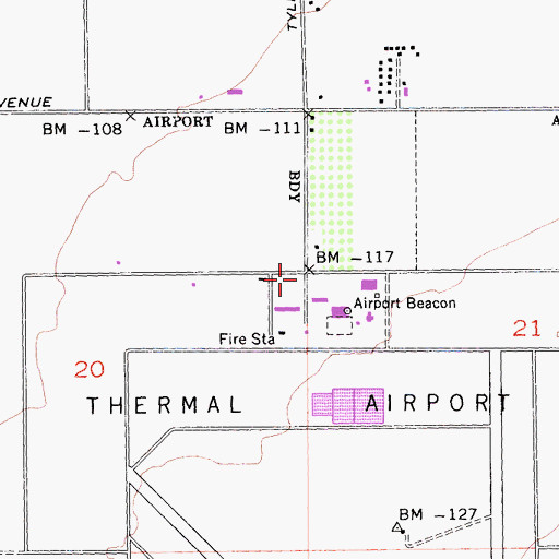 Topographic Map of American Medical Response Thermal, CA
