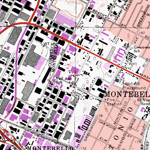 Topographic Map of Lifeline Ambulance Service, CA