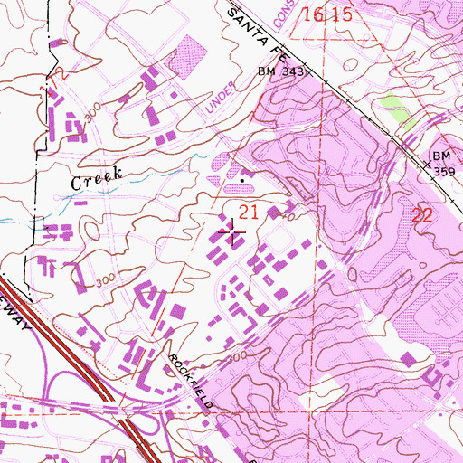 Topographic Map of Pacific Ambulance, CA