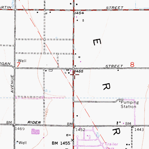 Topographic Map of American Medical Response North Perris, CA