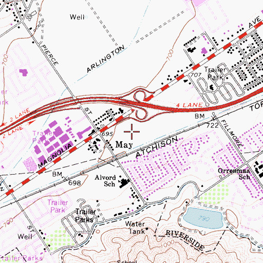 Topographic Map of American Medical Response Sterling, CA