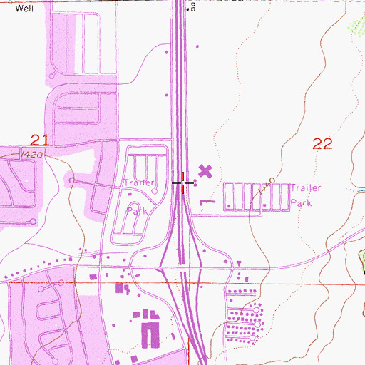 Topographic Map of American Medical Response Sun City, CA