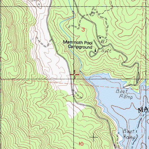 Topographic Map of Chiquito Creek, CA