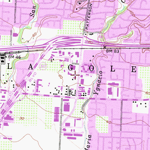 Topographic Map of American Medical Response Station 5, CA