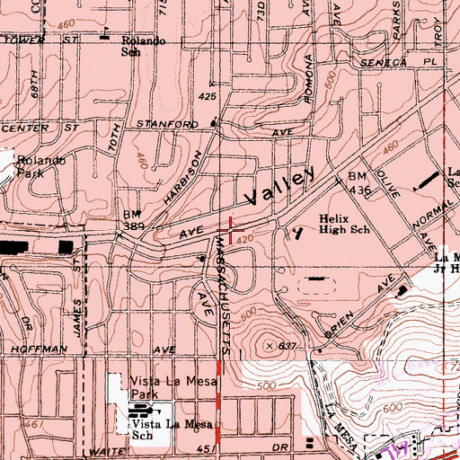 Topographic Map of Schaefer Ambulance Service, CA