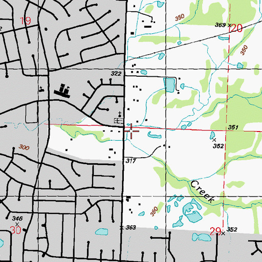 Topographic Map of Southaven Fire Department Station 2, MS