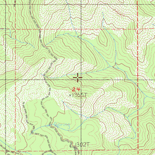 Topographic Map of Clear Creek Trail, CA