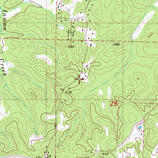 Topographic Map of Coles Point Fire District 6, MS