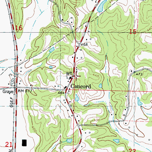 Topographic Map of North Haven Volunteer Fire Department, MS
