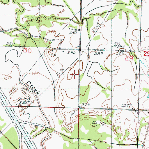 Topographic Map of Alphaba - Cockrum - Ingrams Mill Volunteer Fire Department Station 2, MS