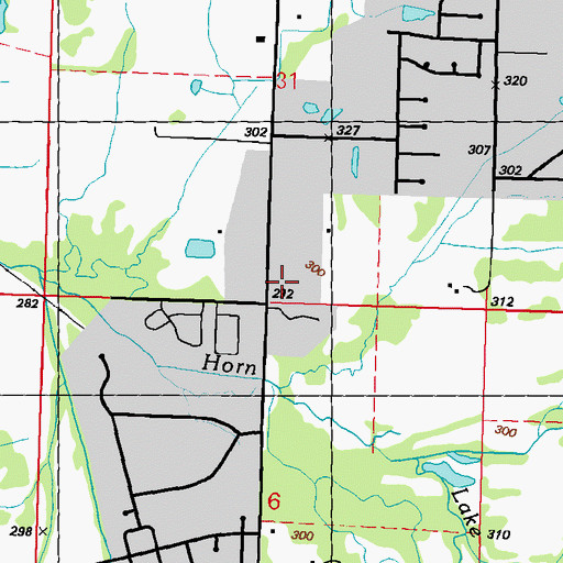 Topographic Map of Southaven Fire Department Station 3, MS