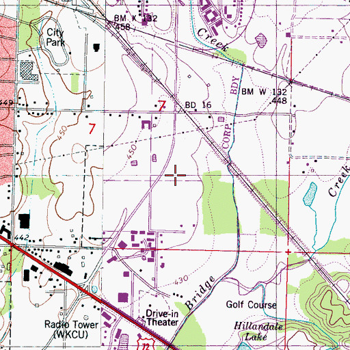 Topographic Map of Corinth Fire Department Station 4, MS