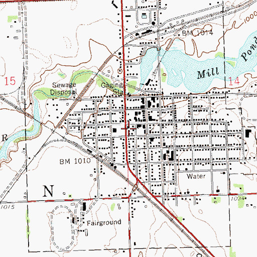Topographic Map of Appleton Fire Department, MN