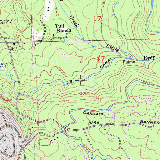 Topographic Map of D-S Canal, CA