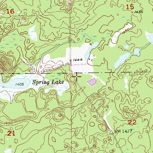 Topographic Map of North Star Township Fire Department, MN