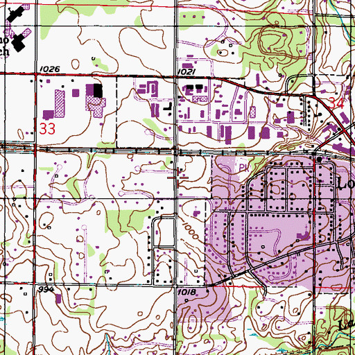 Topographic Map of Long Lake Fire Department Station 1, MN