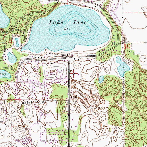 Topographic Map of Lake Elmo Fire Department Station 2, MN