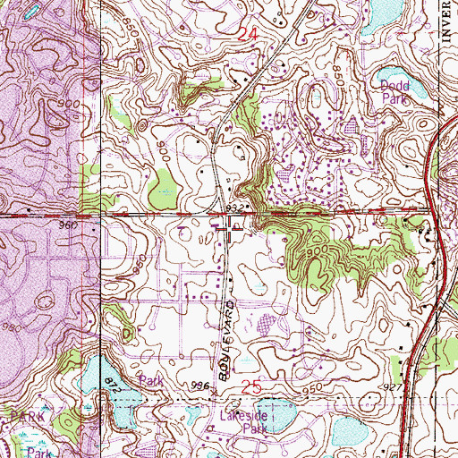 Topographic Map of Eagan Fire Department Station 4, MN