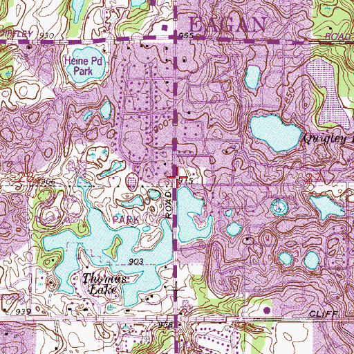 Topographic Map of Eagan Fire Department Station 3, MN