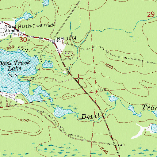 Topographic Map of Maple Hill Volunteer Fire Department Station 2, MN