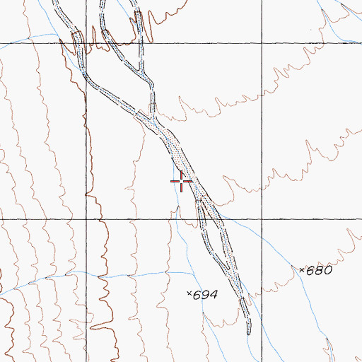 Topographic Map of Death Valley Wash, CA