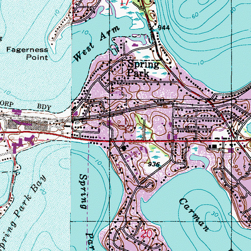 Topographic Map of Long Lake Fire Department - Station 2 Navarre, MN