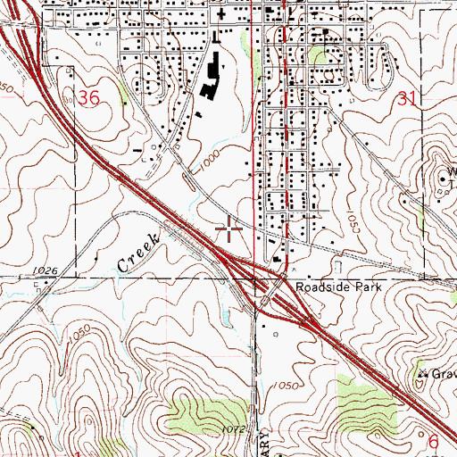 Topographic Map of Zumbrota Volunteer Fire Department, MN
